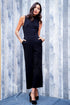 Charley Mock Neck Jumpsuit - Black